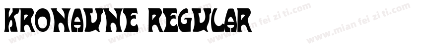 KronaUne Regular字体转换